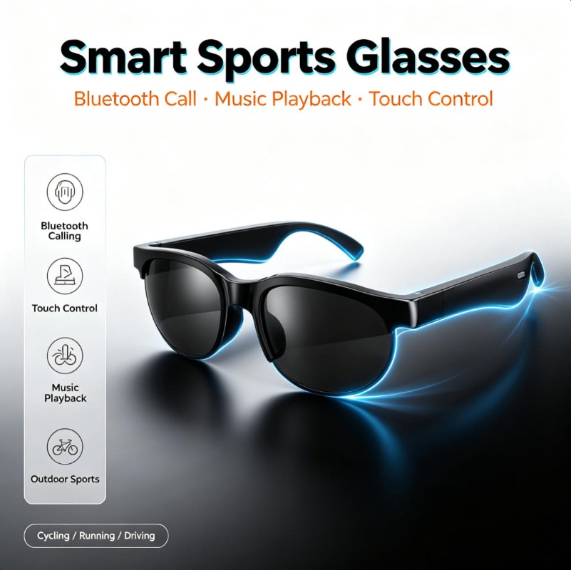 Smart Audio Sunglasses Bluetoo - Smart Glasses Lens review and price