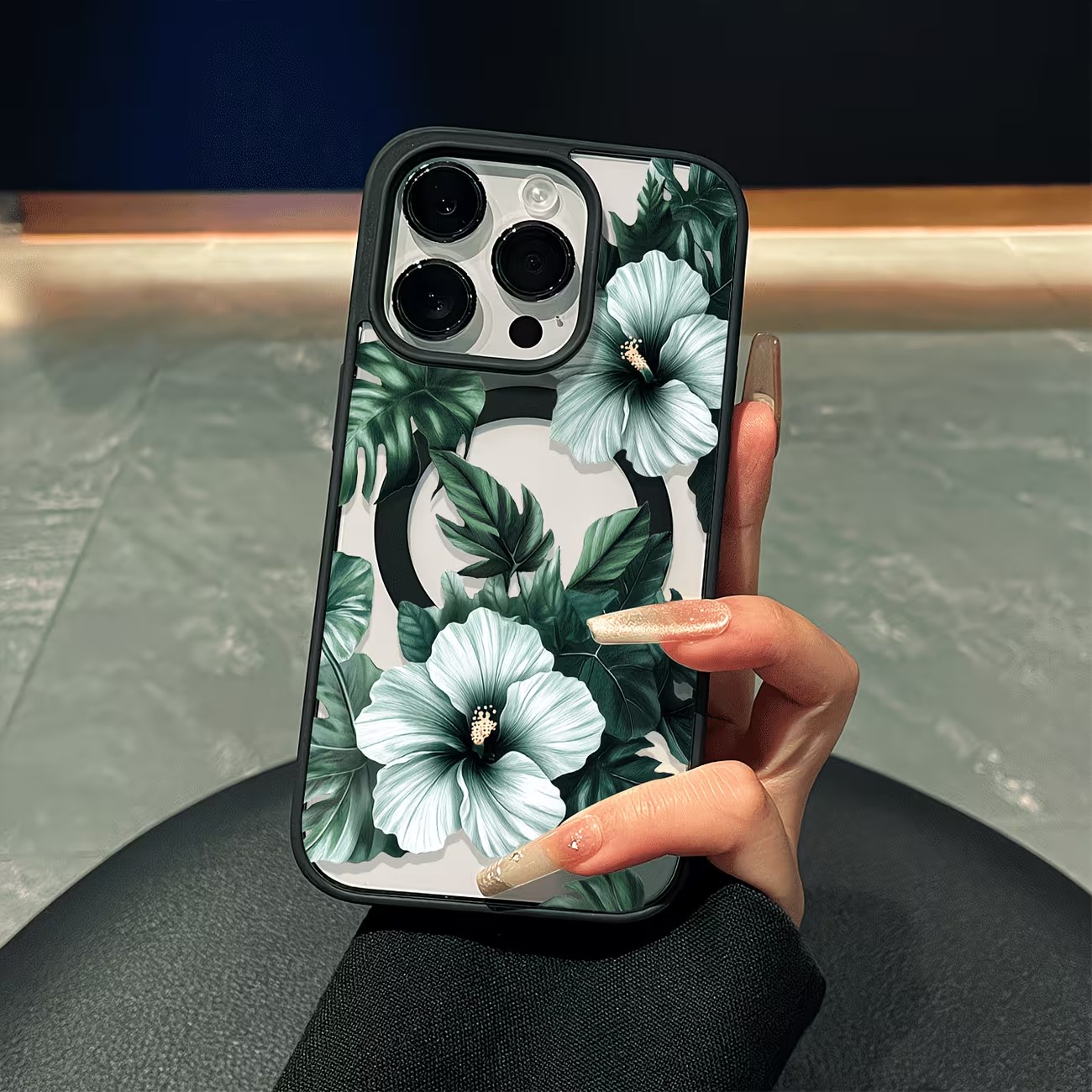 Green Floral Print Phone Case  - Apple Iphone 16 review and price