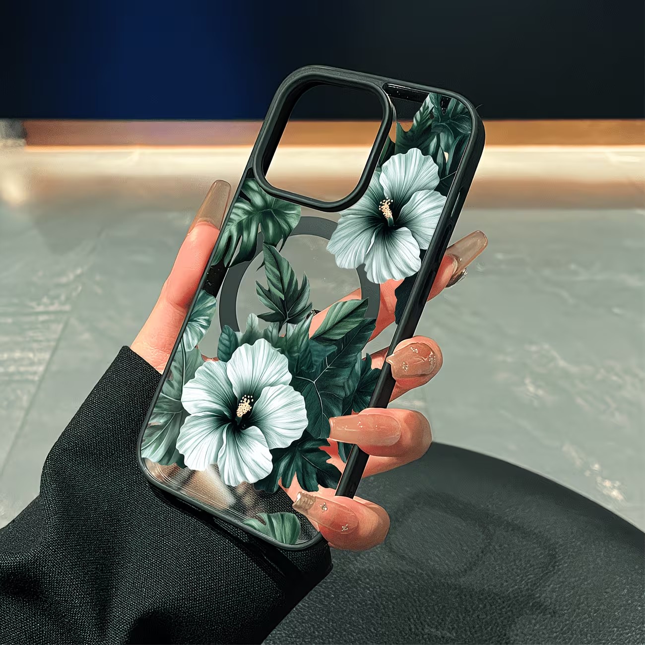 Green Floral Print Phone Case  - Apple Iphone 16 review and price